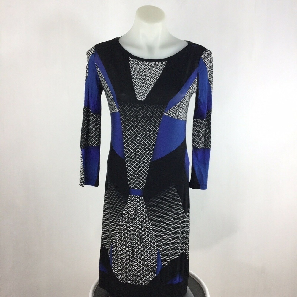 Bcbgmaxazria Dawson LongSleeve Graphic Shift Dress
